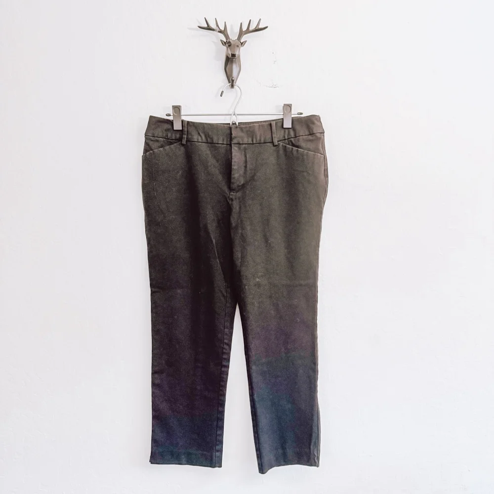 Charter Club Women's Black Ankle & Cropped Pants Size 10